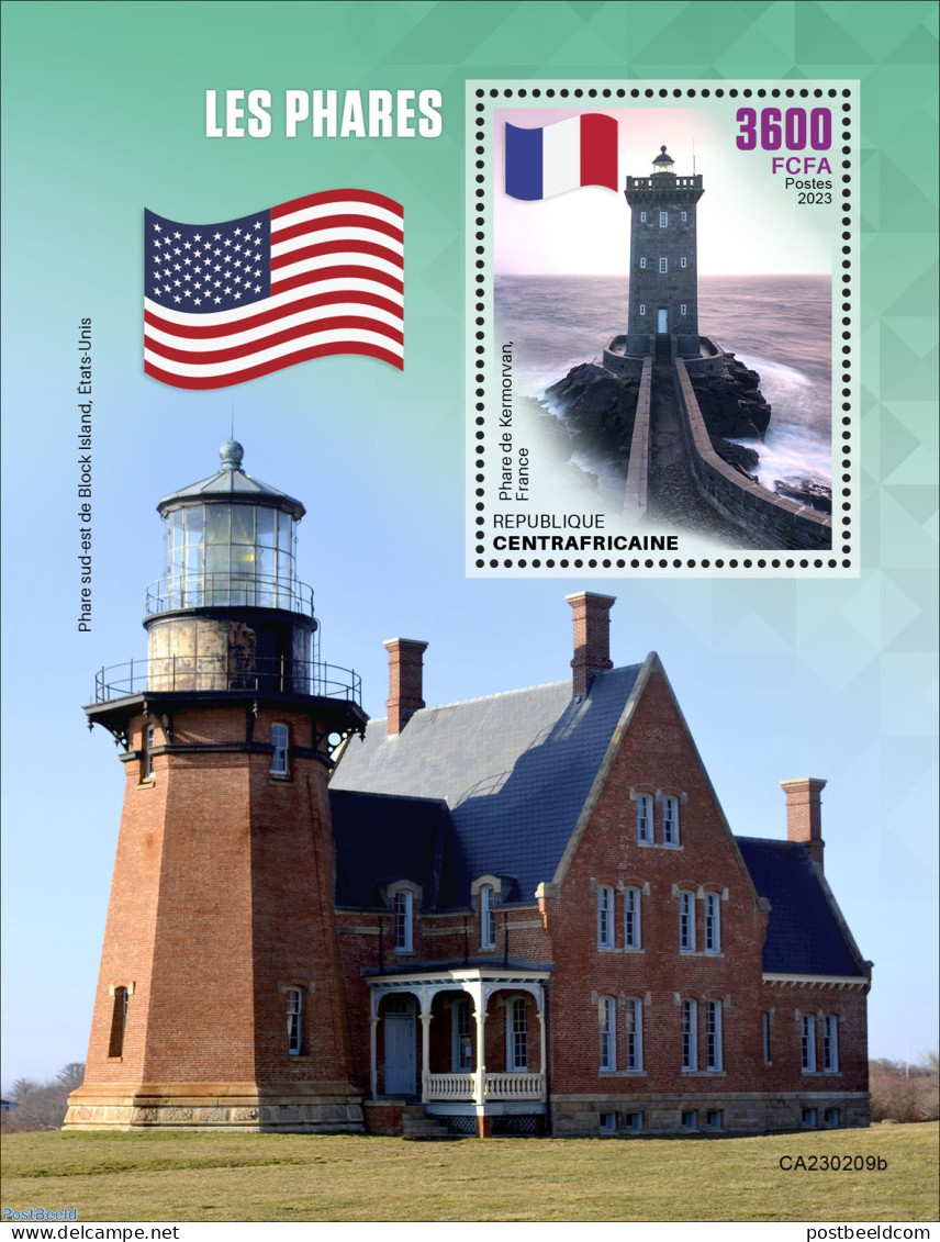 Central Africa 2023 Lighthouses, Mint NH, Various - Lighthouses & Safety At Sea - Faros
