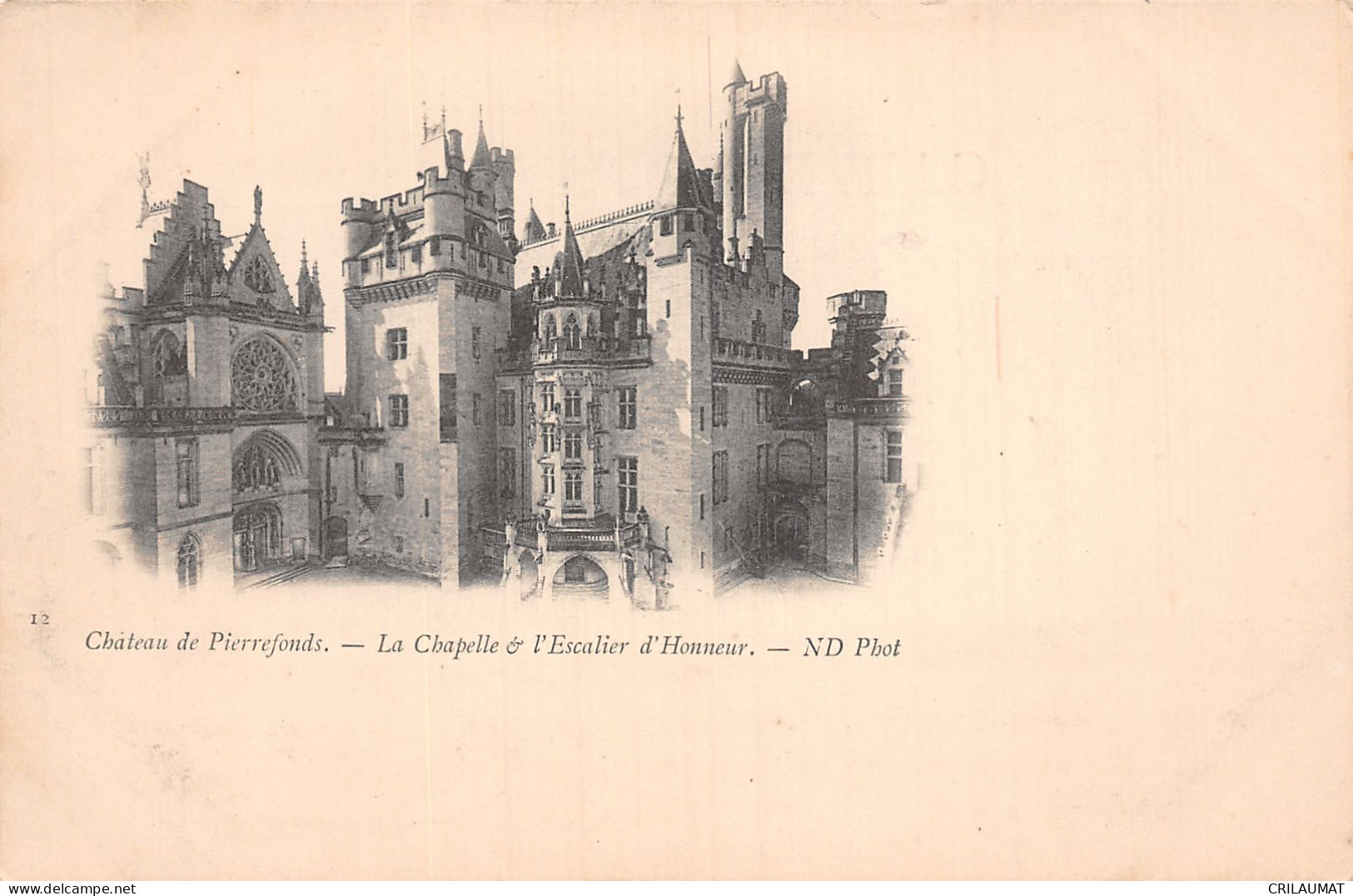 60-PIERREFONDS LE CHATEAU-N°T5068-A/0071 - Pierrefonds