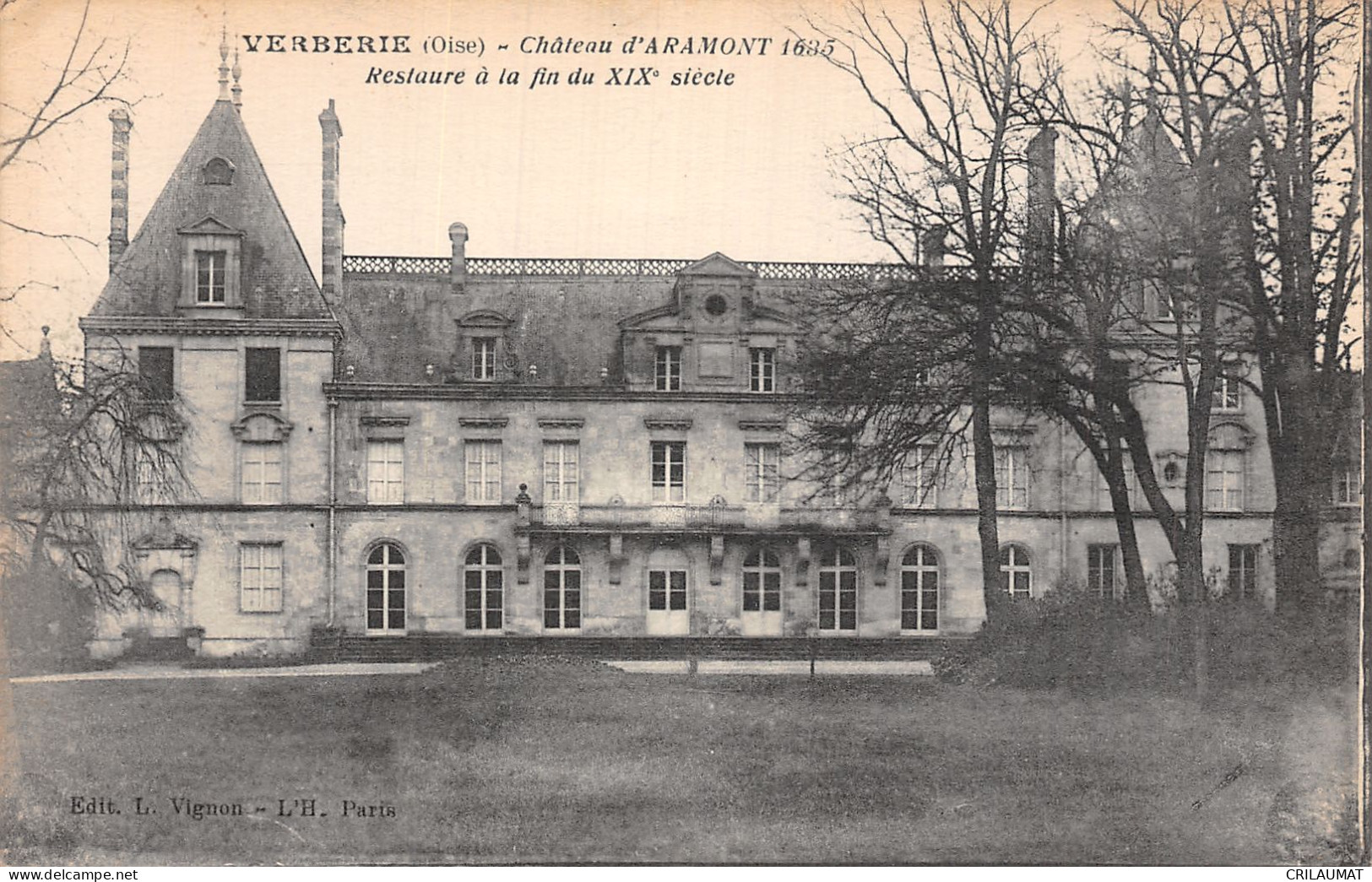 60-VERBERIE CHATEAU D ARAMONT 1635-N°T5068-A/0021 - Verberie