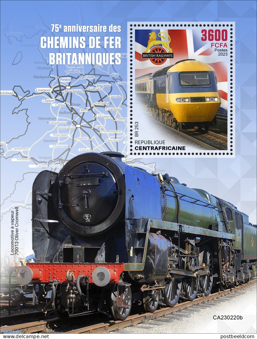 Central Africa 2023 British Railways, Mint NH, Transport - Railways - Treni