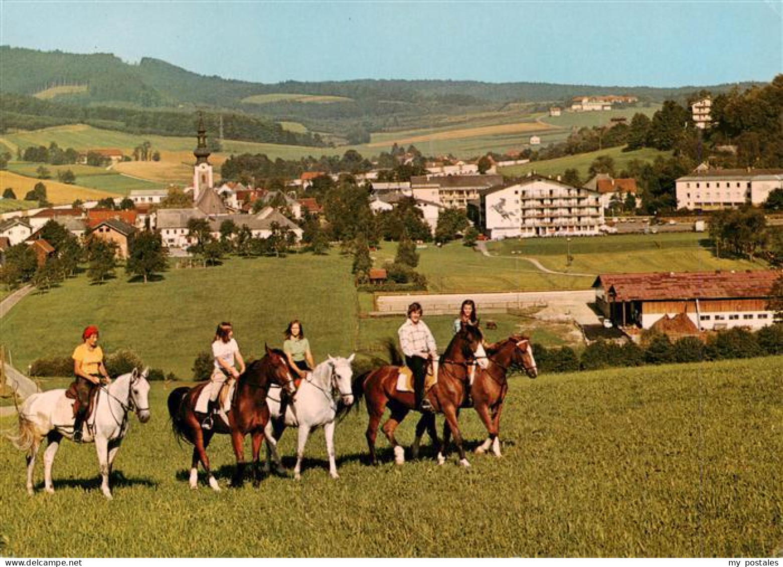 73890008 Ampflwang Hausruckwald Reiterdorf Panorama Ampflwang Hausruckwald - Sonstige & Ohne Zuordnung