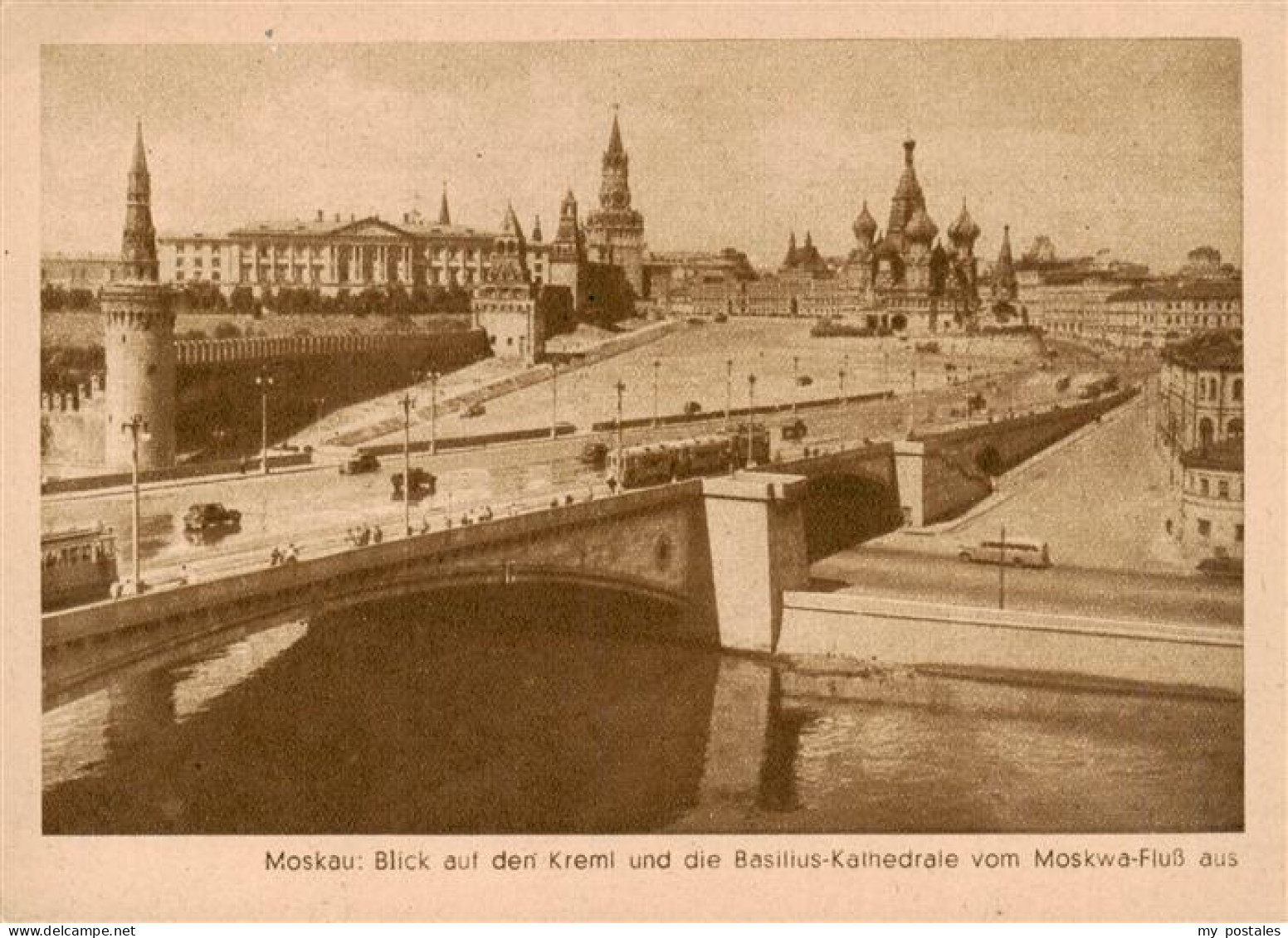 73889367 Moskau Moscou Blick Zum Kreml Und Auf Die Basilius Kathedrale Mit Moskw - Rusia