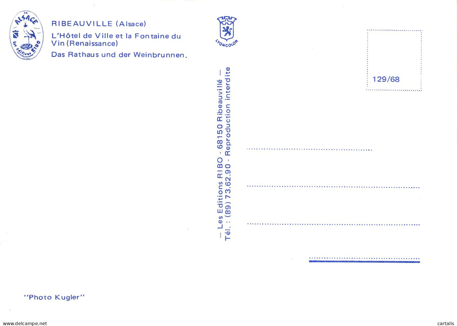 68-RIBEAUVILLE-N° 4389-D/0219 - Ribeauvillé