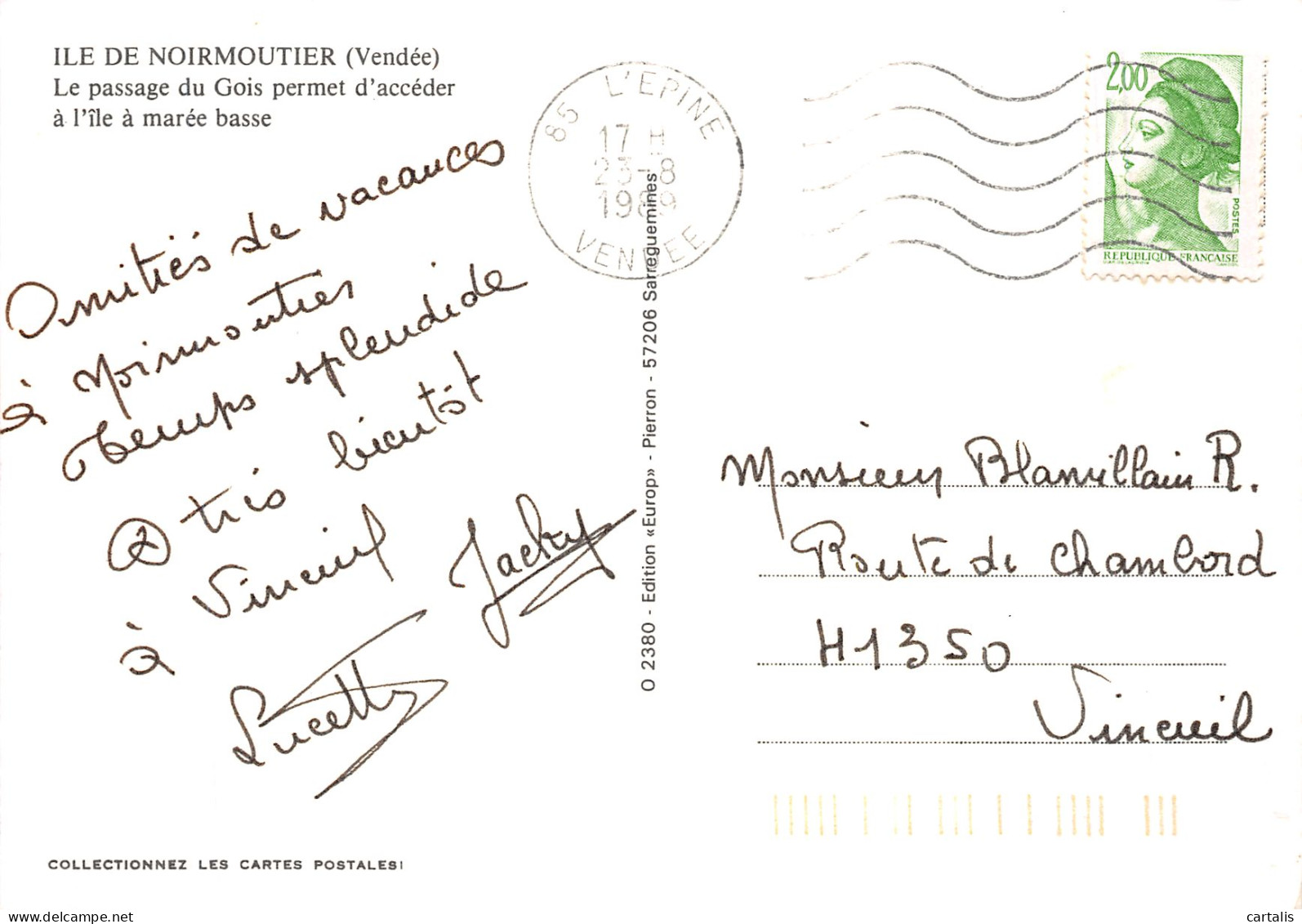 85-NOIRMOUTIER-N° 4389-D/0115 - Noirmoutier