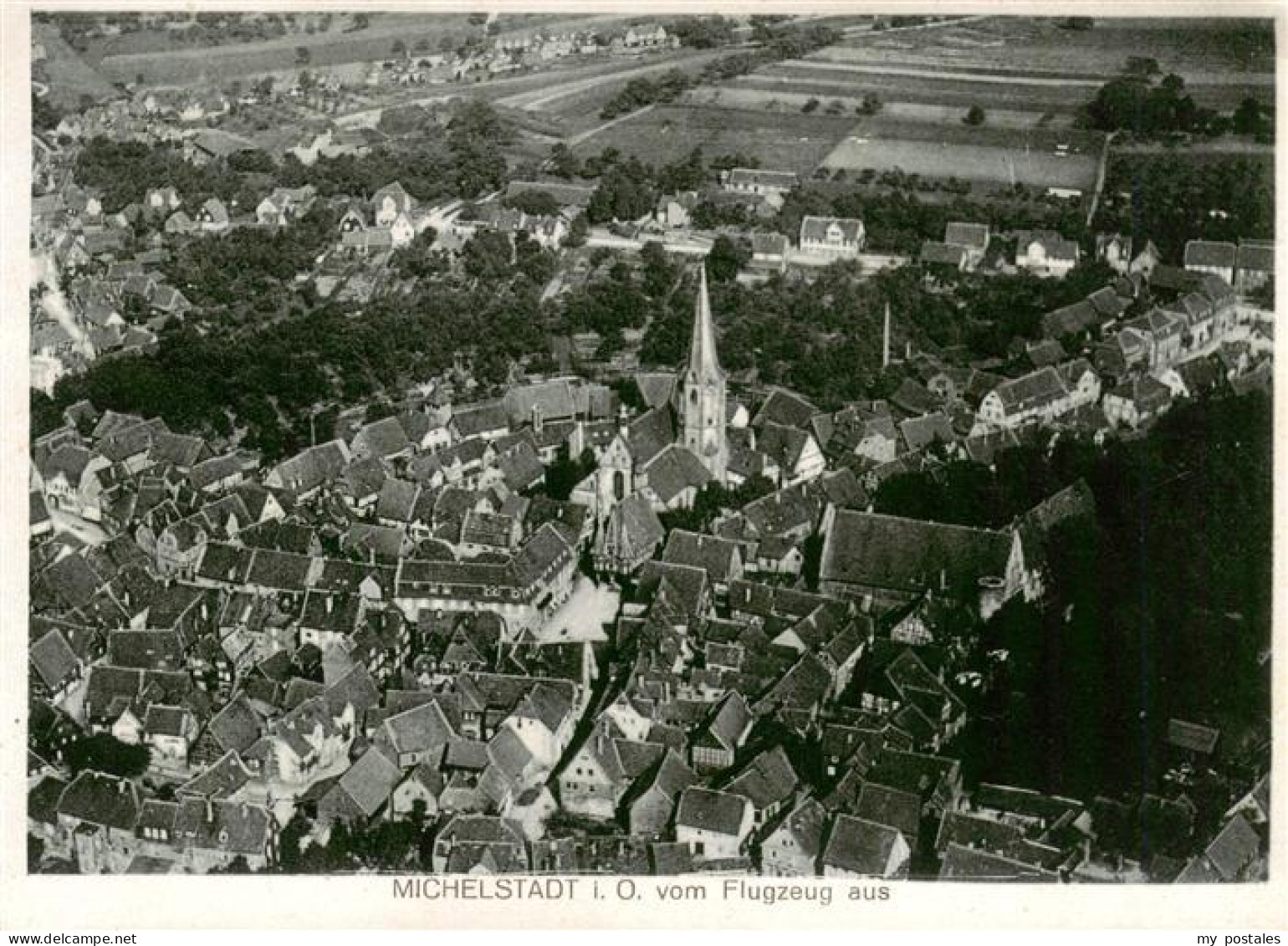 73889360 Michelstadt Fliegeraufnahme Michelstadt - Michelstadt