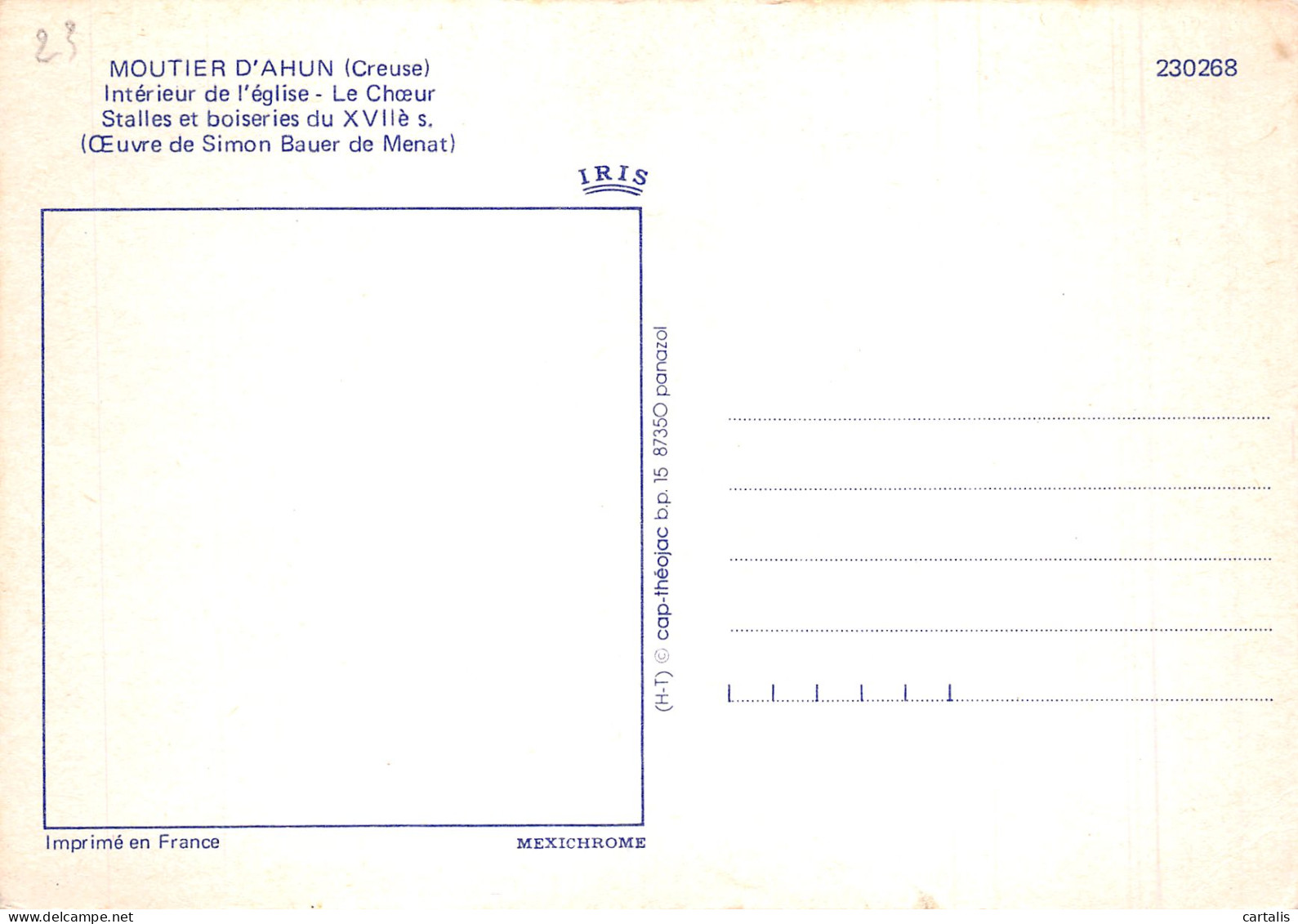 23-MOUTIER D AHUN-N° 4390-B/0071 - Moutier D'Ahun