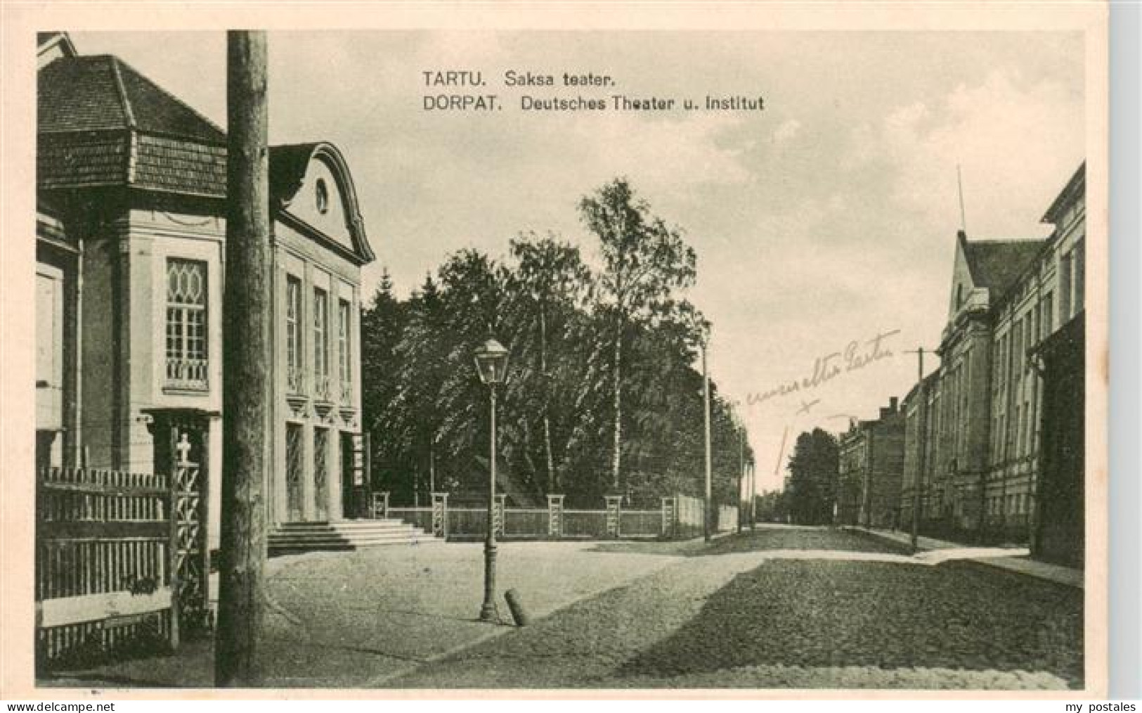 73889184 Dorpat Tartus Tartu Estonia Deutsches Theater Und Institut  - Estland