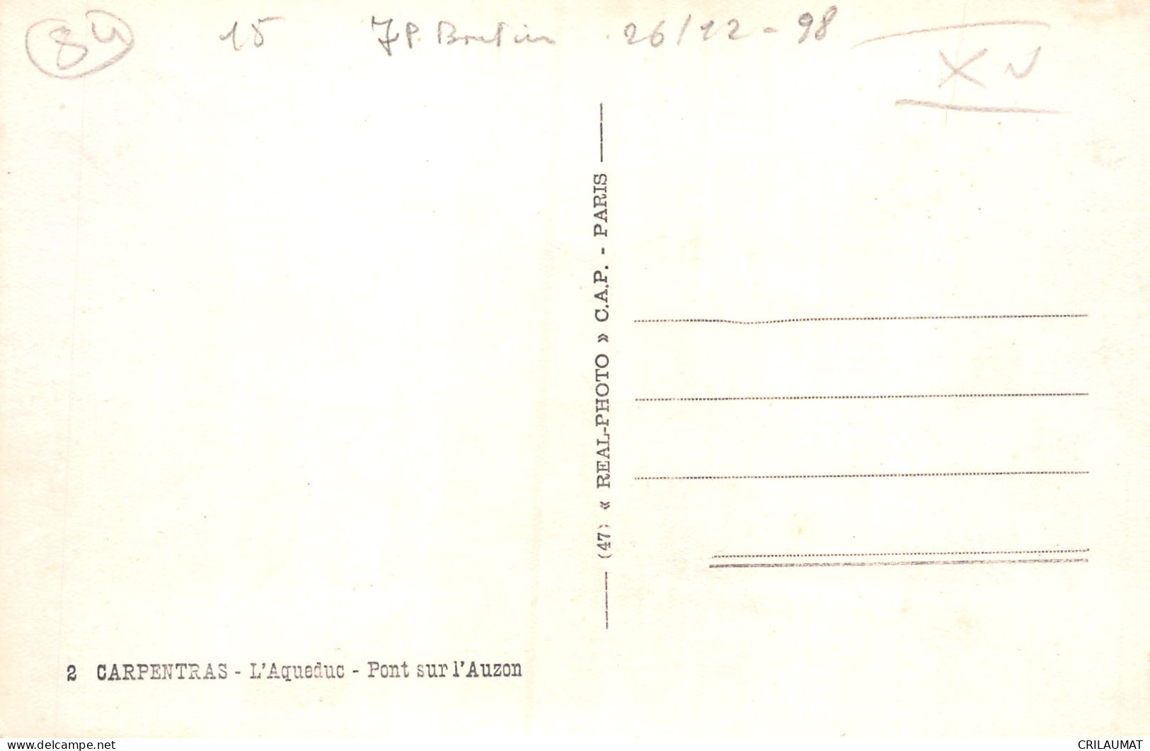 84-CARPENTRAS-N°T5071-A/0131 - Carpentras