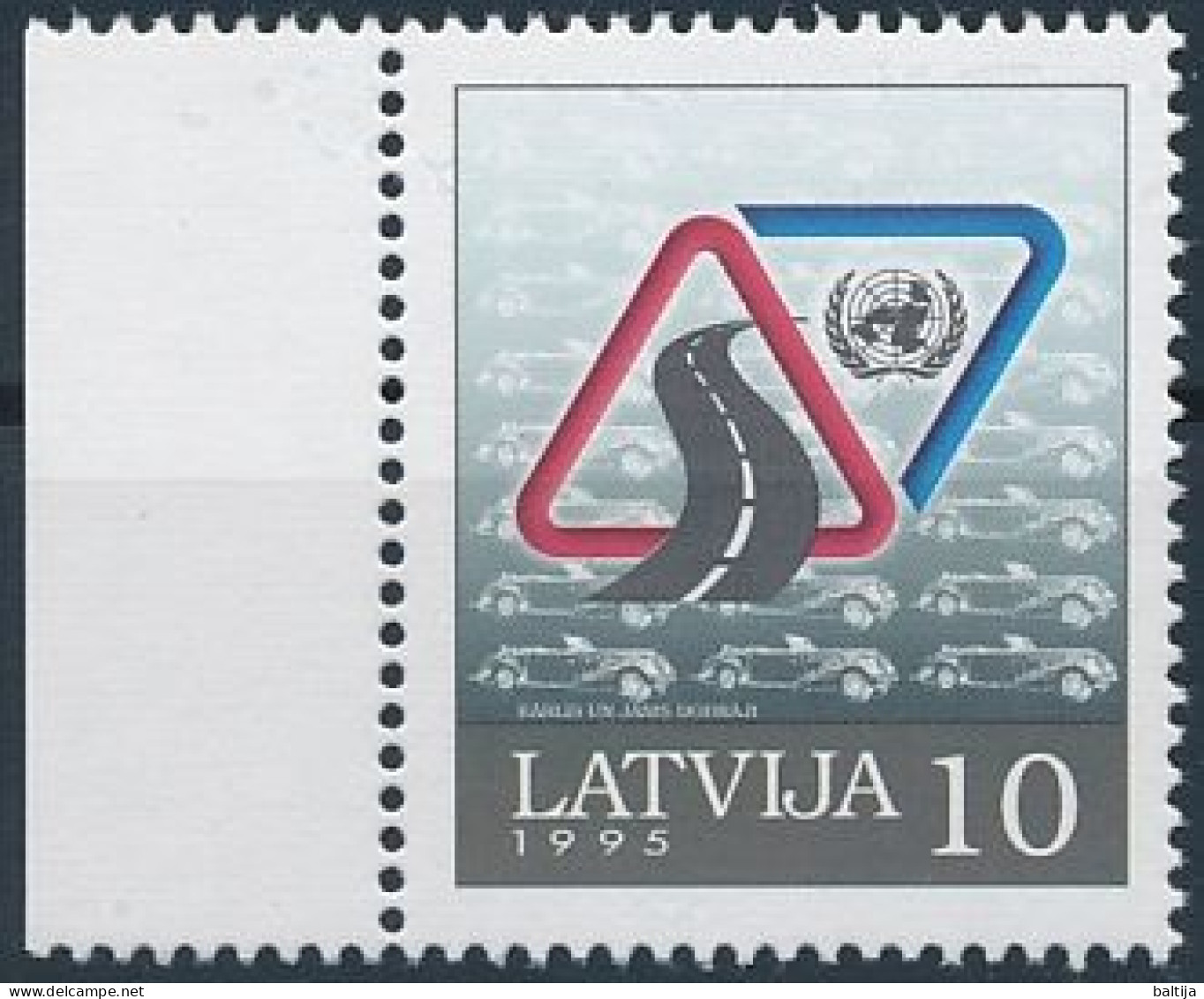 Mi 393 ** MNH / UN United Nations Year Of Traffic Safety - Latvia