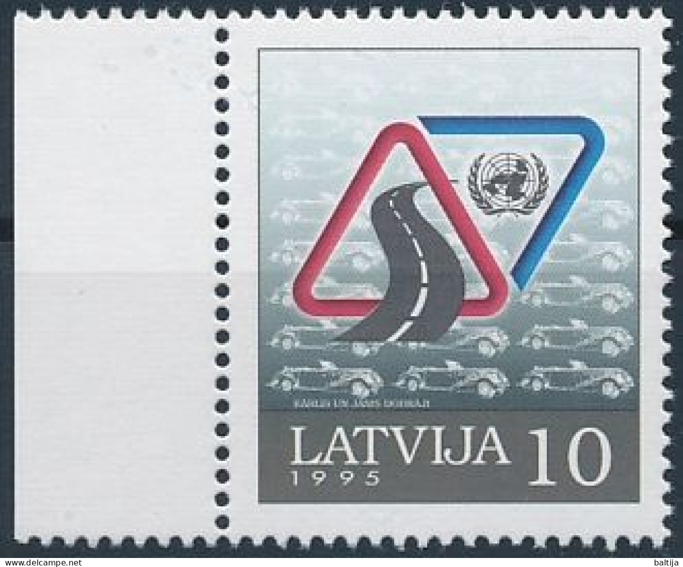 Mi 393 ** MNH / UN United Nations Year Of Traffic Safety - Lettland