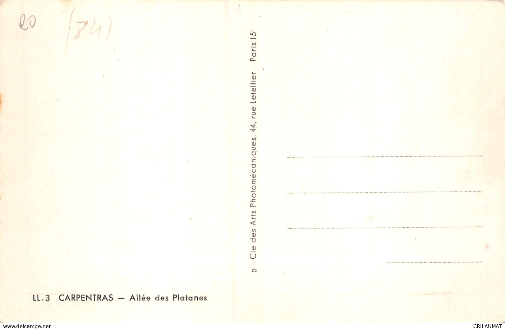 84-CARPENTRAS-N°T5071-A/0129 - Carpentras