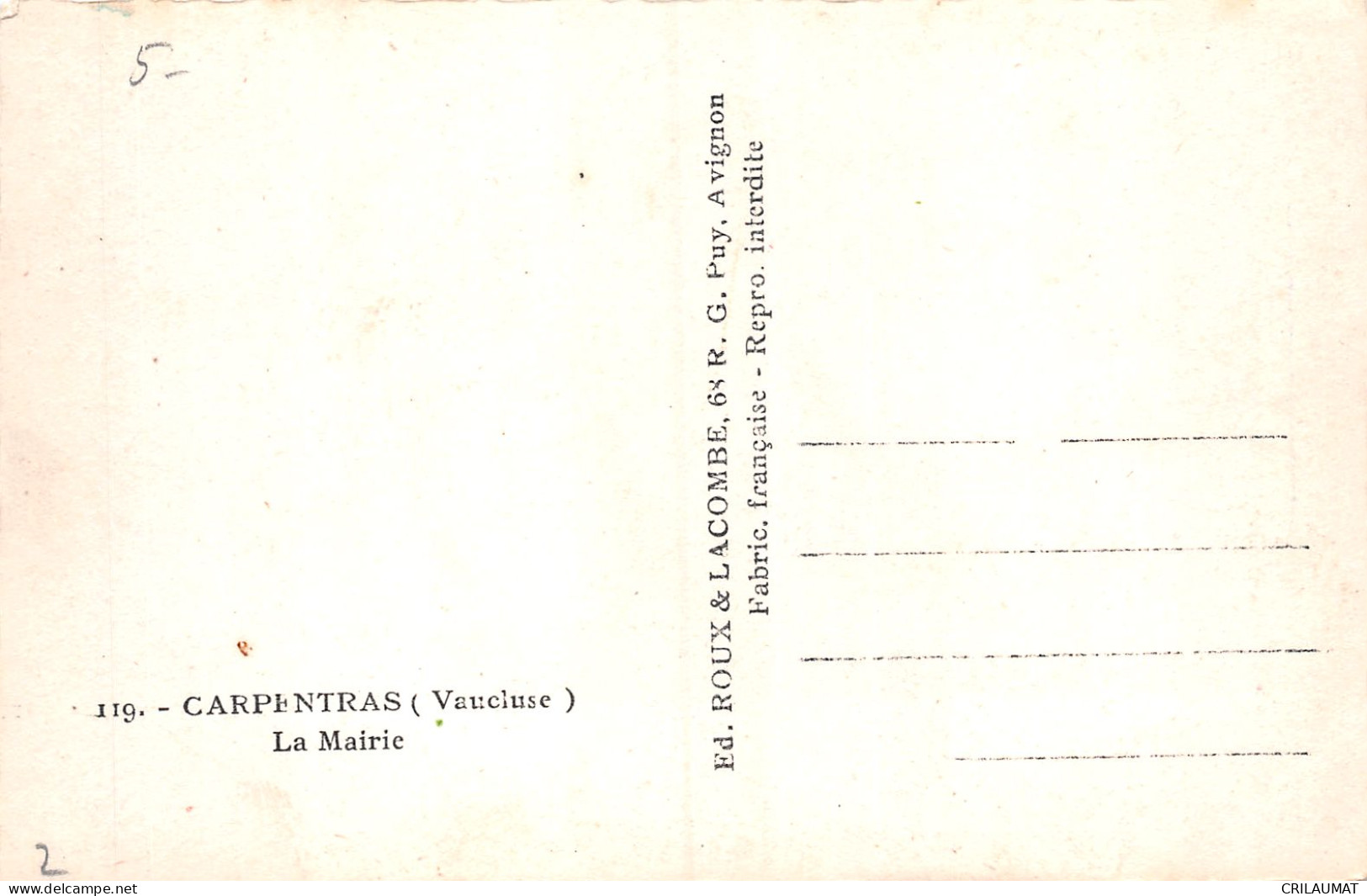 84-CARPENTRAS-N°T5071-A/0099 - Carpentras