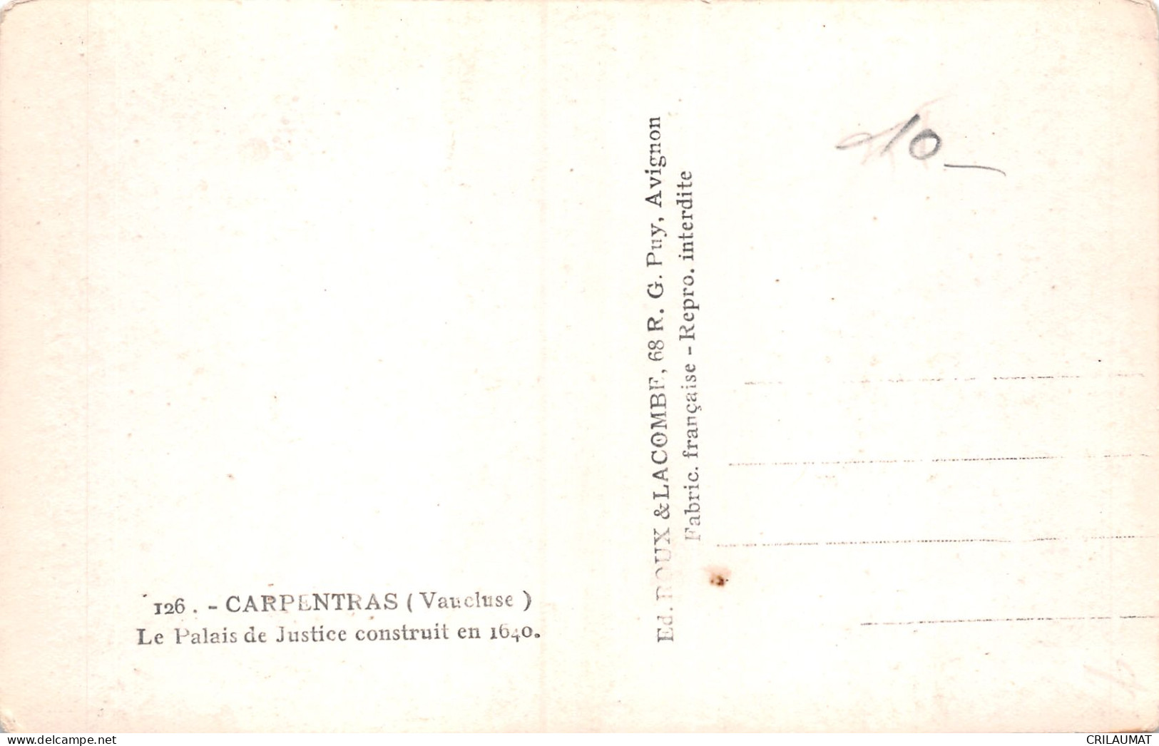 84-CARPENTRAS-N°T5071-A/0093 - Carpentras
