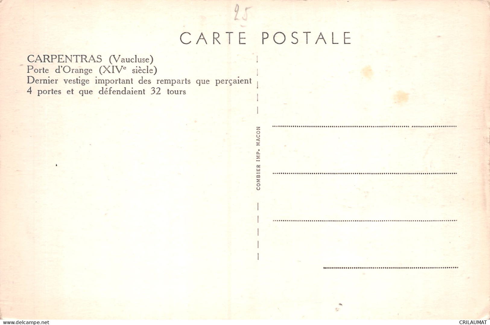 84-CARPENTRAS-N°T5071-D/0321 - Carpentras