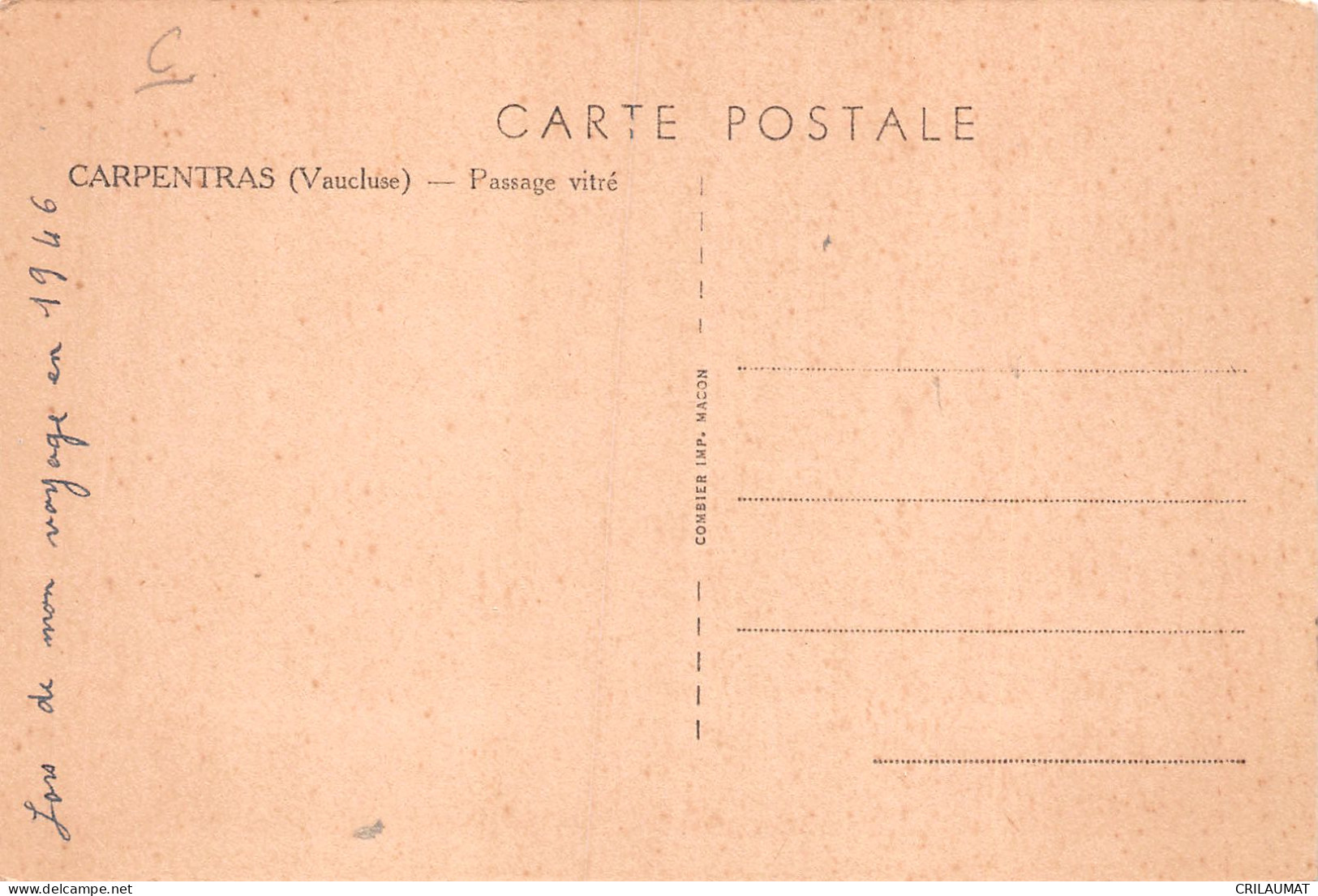 84-CARPENTRAS-N°T5071-D/0303 - Carpentras