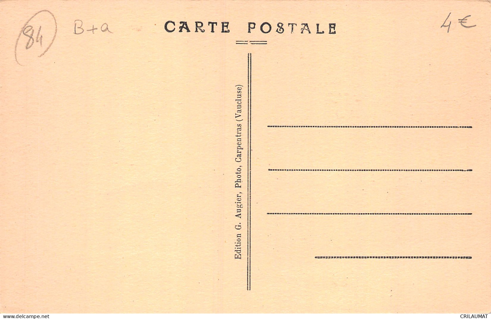 84-CARPENTRAS-N°T5071-D/0289 - Carpentras