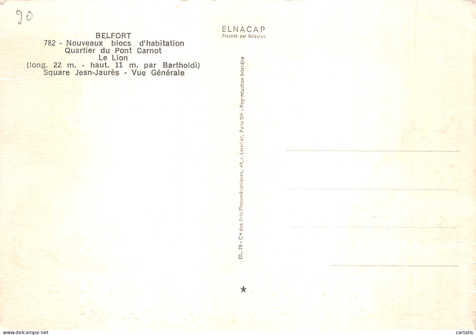 90-BELFORT-N° 4392-A/0273 - Otros & Sin Clasificación