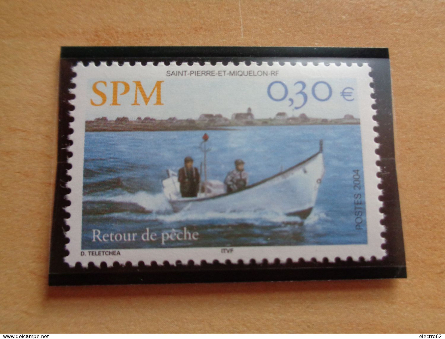 SPM St-Pierre-et-Miquelon Marin Pêcheur Bateau Boat Ship Retour De Pêche Fisherman Fishermen Visser Vissers Pêcheurs - Autres & Non Classés