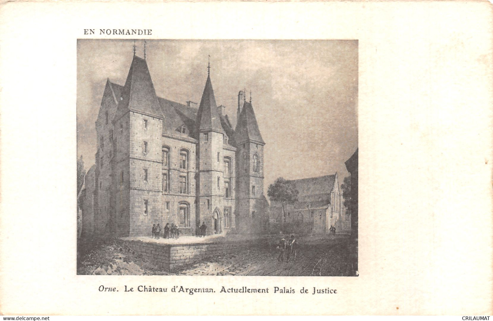 61-ARGENTAN LE CHATEAU-N°T5071-C/0091 - Argentan