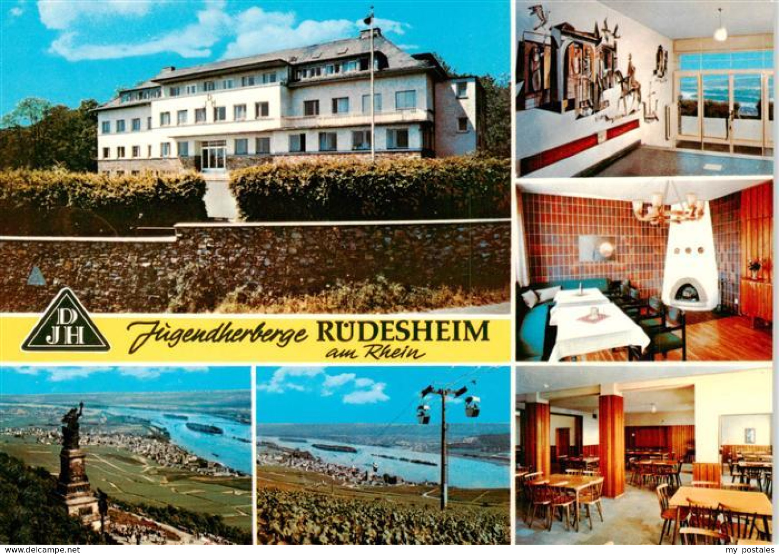 73889022 Ruedesheim Am Rhein Jugendherberge  Hallenbad Kaminzimmer Gastraum Pano - Ruedesheim A. Rh.