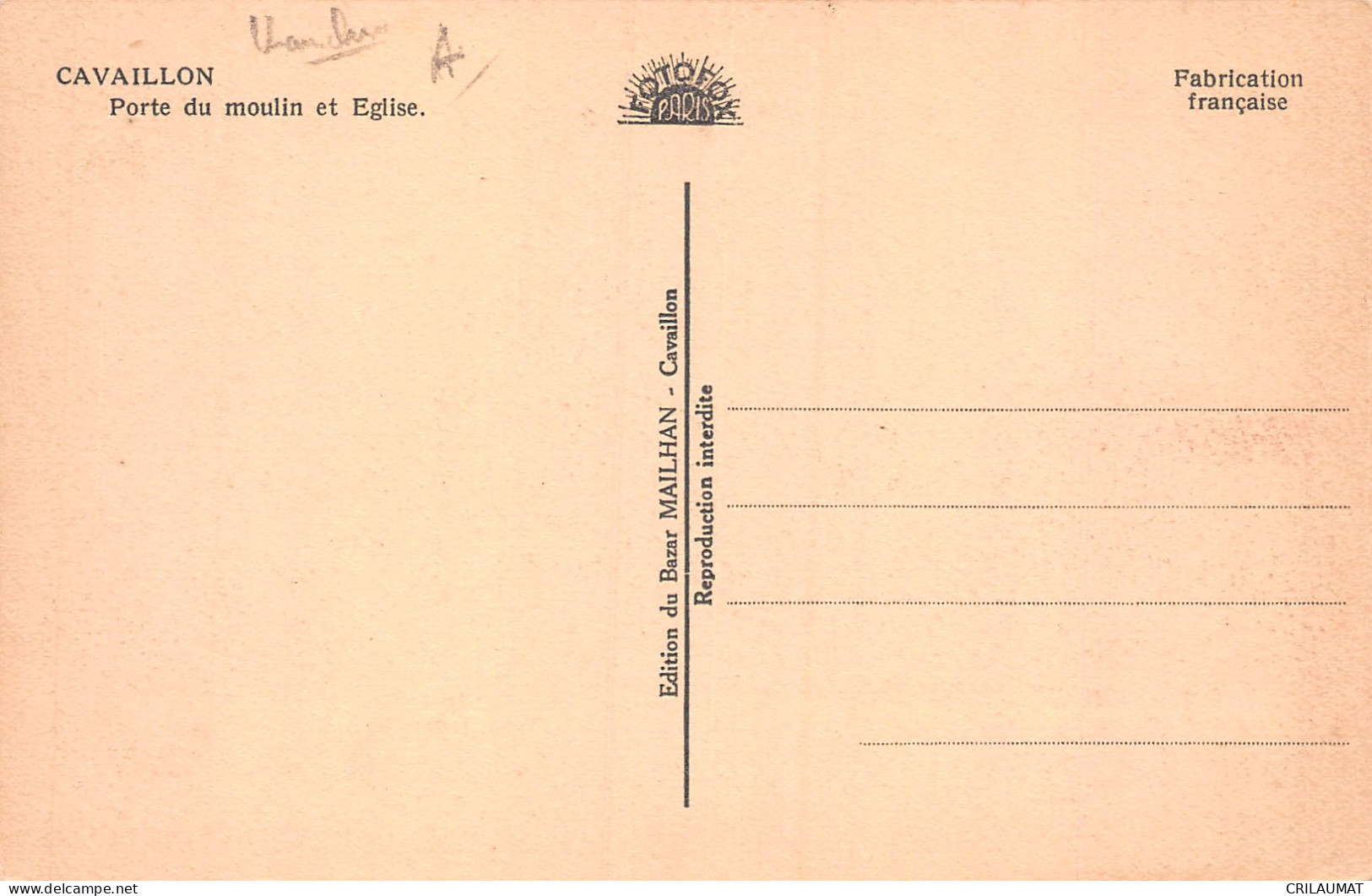 84-CAVAILLON-N°T5071-B/0243 - Cavaillon