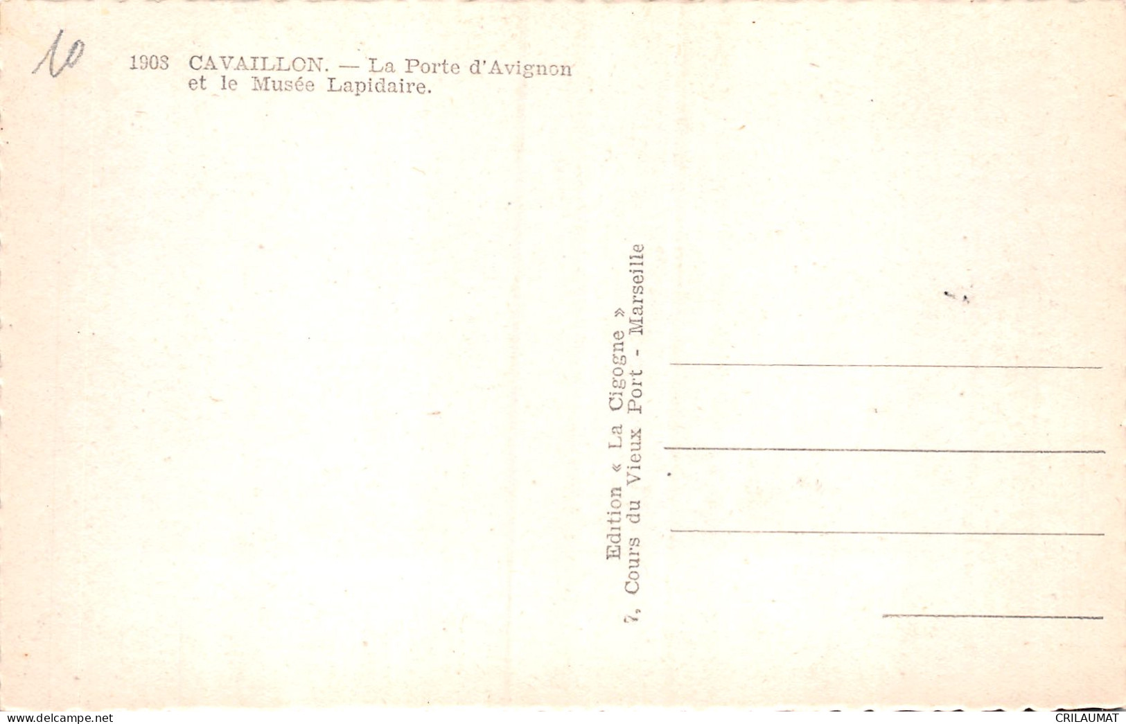 84-CAVAILLON-N°T5071-B/0225 - Cavaillon