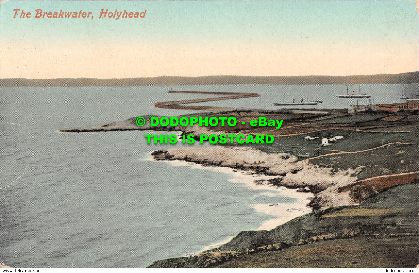 R497551 Holyhead. The Breakwater. Valentine Series - World