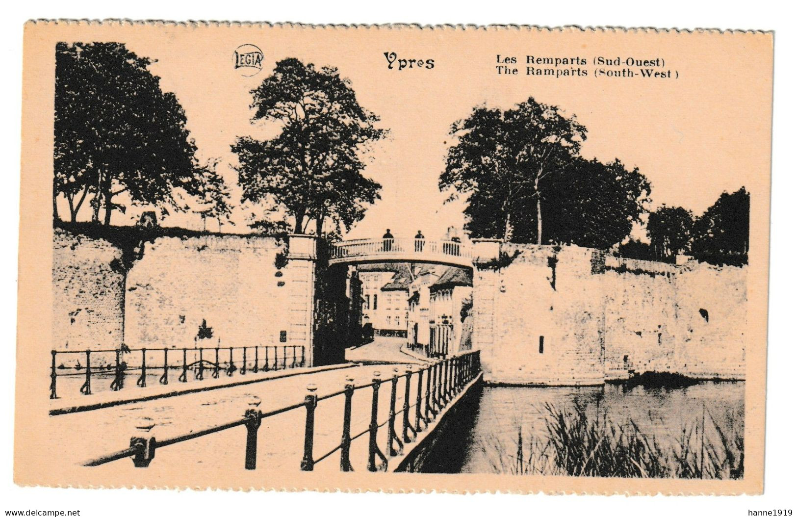 Ieper Les Remparts Sud Ouest Ypres Htje - Ieper