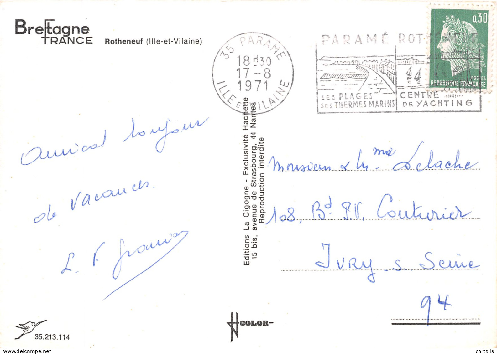 35-ROTHENEUF-N° 4393-D/0083 - Rotheneuf