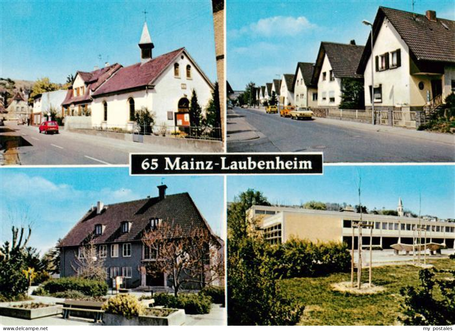 73888974 Laubenheim  Rhein Mainz Ortspartien Schule  - Mainz