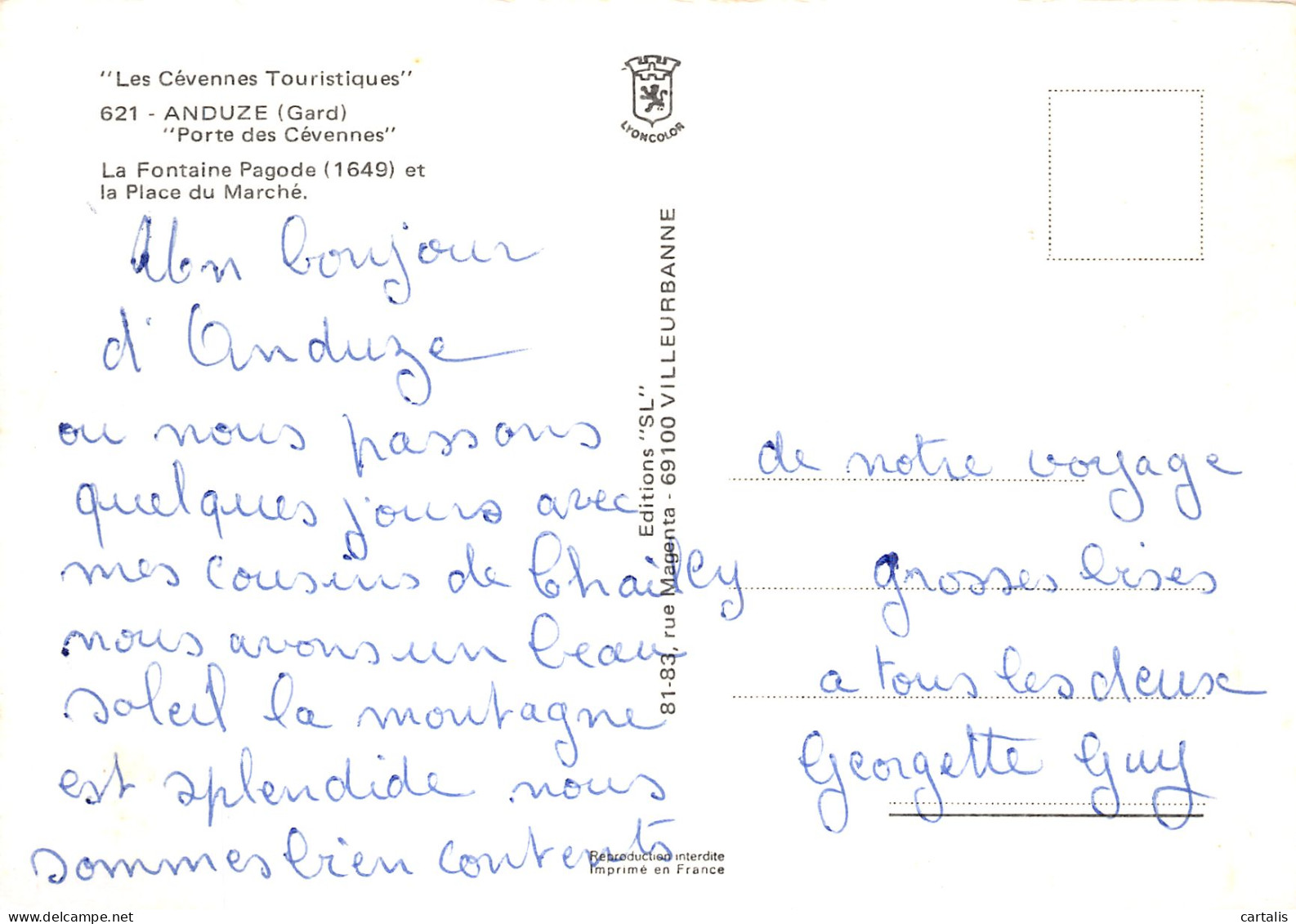 30-ANDUZE-N° 4393-C/0345 - Anduze