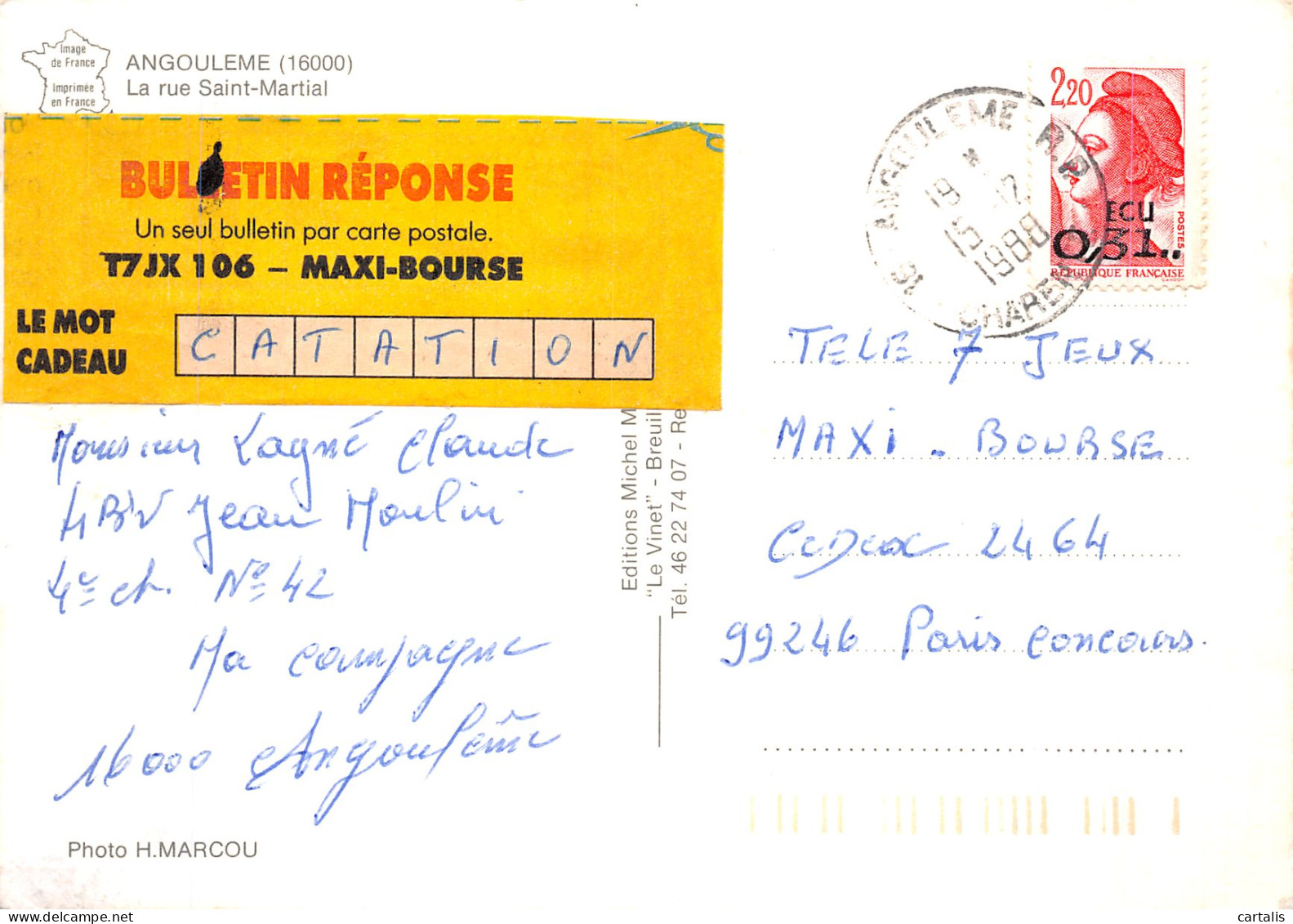 16-ANGOULEME-N° 4394-A/0203 - Angouleme