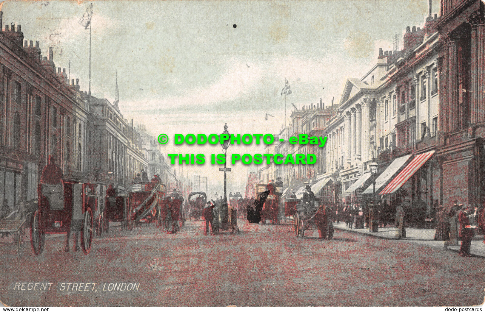 R497604 London. Regent Street. Postcard - Andere & Zonder Classificatie
