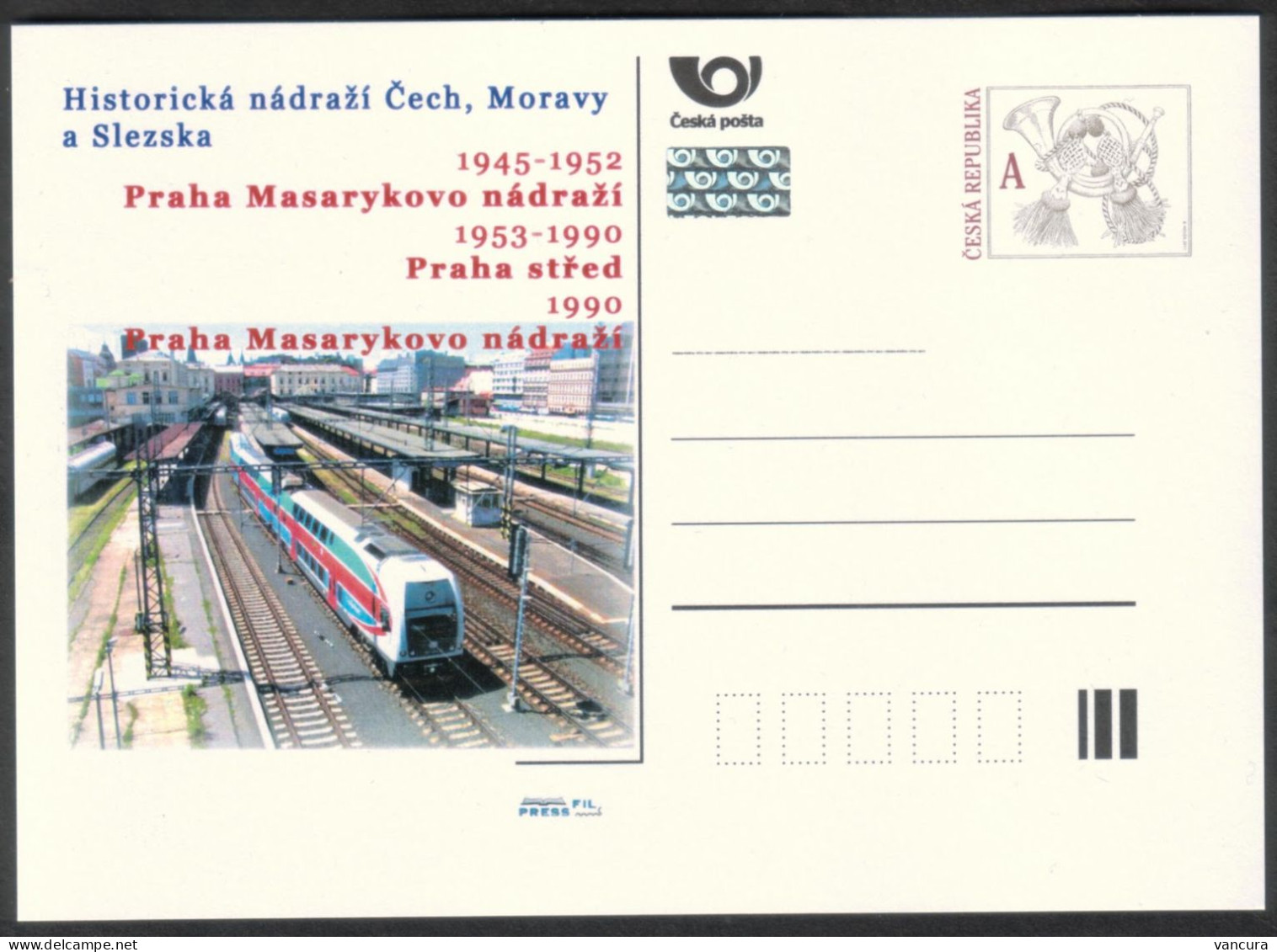 CDV C Czech Republic Historical Railway Stations - Masaryk Railway Station In Prague 2011 - Trains