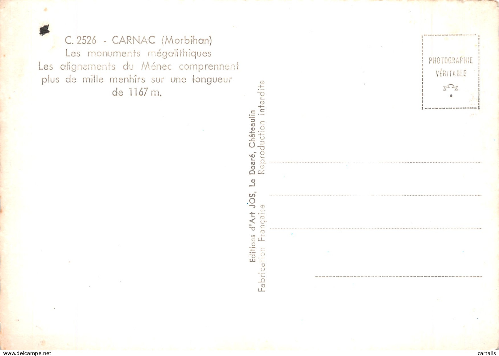 56-CARNAC-N° 4393-D/0287 - Carnac
