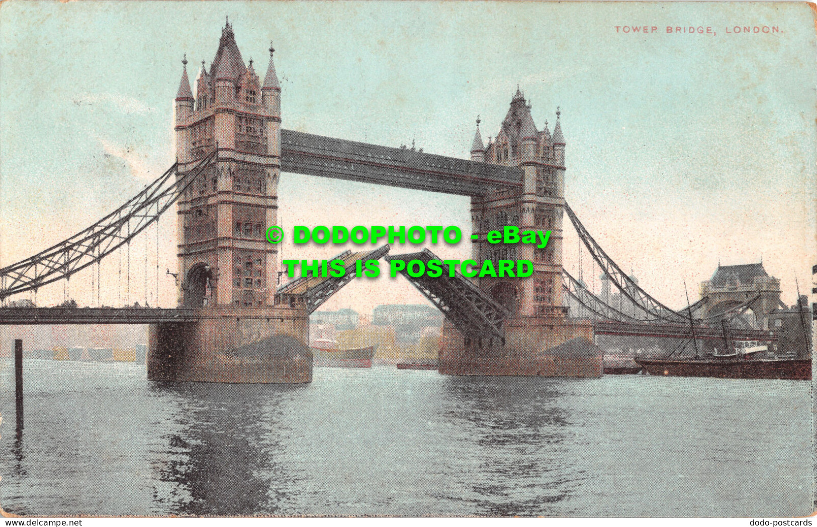 R497614 London. Tower Bridge. Postcard. 1906 - Andere & Zonder Classificatie