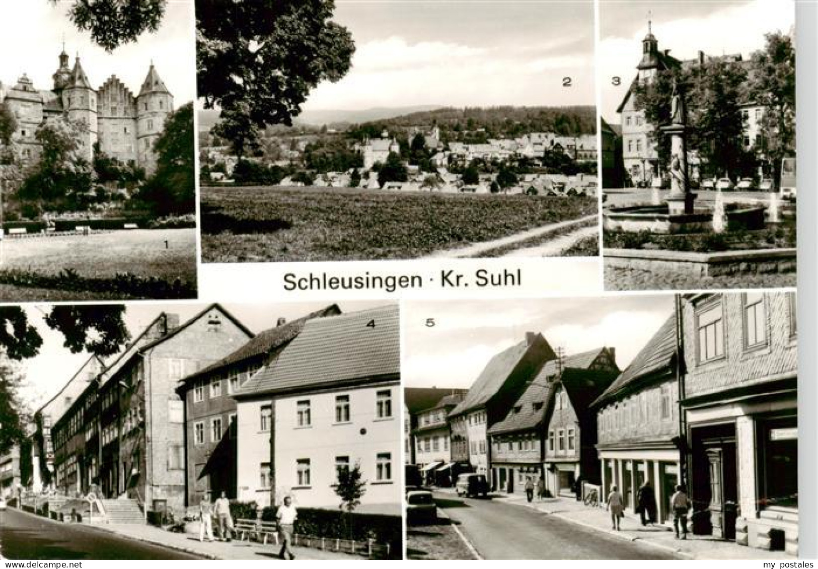 73888870 Schleusingen Bertholdsburg Teilansicht Marktplatz Mit Rathaus Ernst Tha - Schleusingen