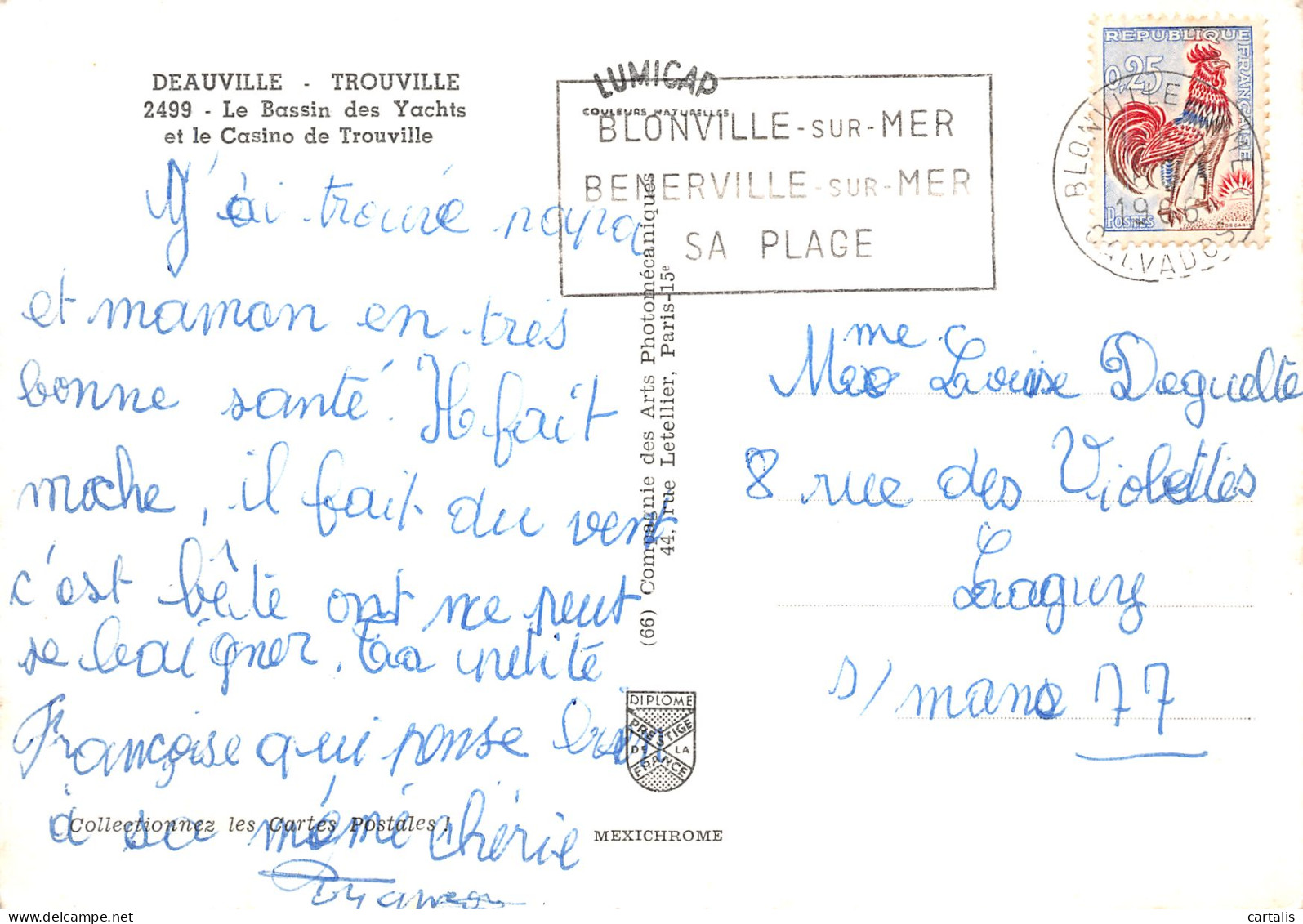 14-DEAUVILLE TROUVILLE-N° 4394-B/0129 - Deauville