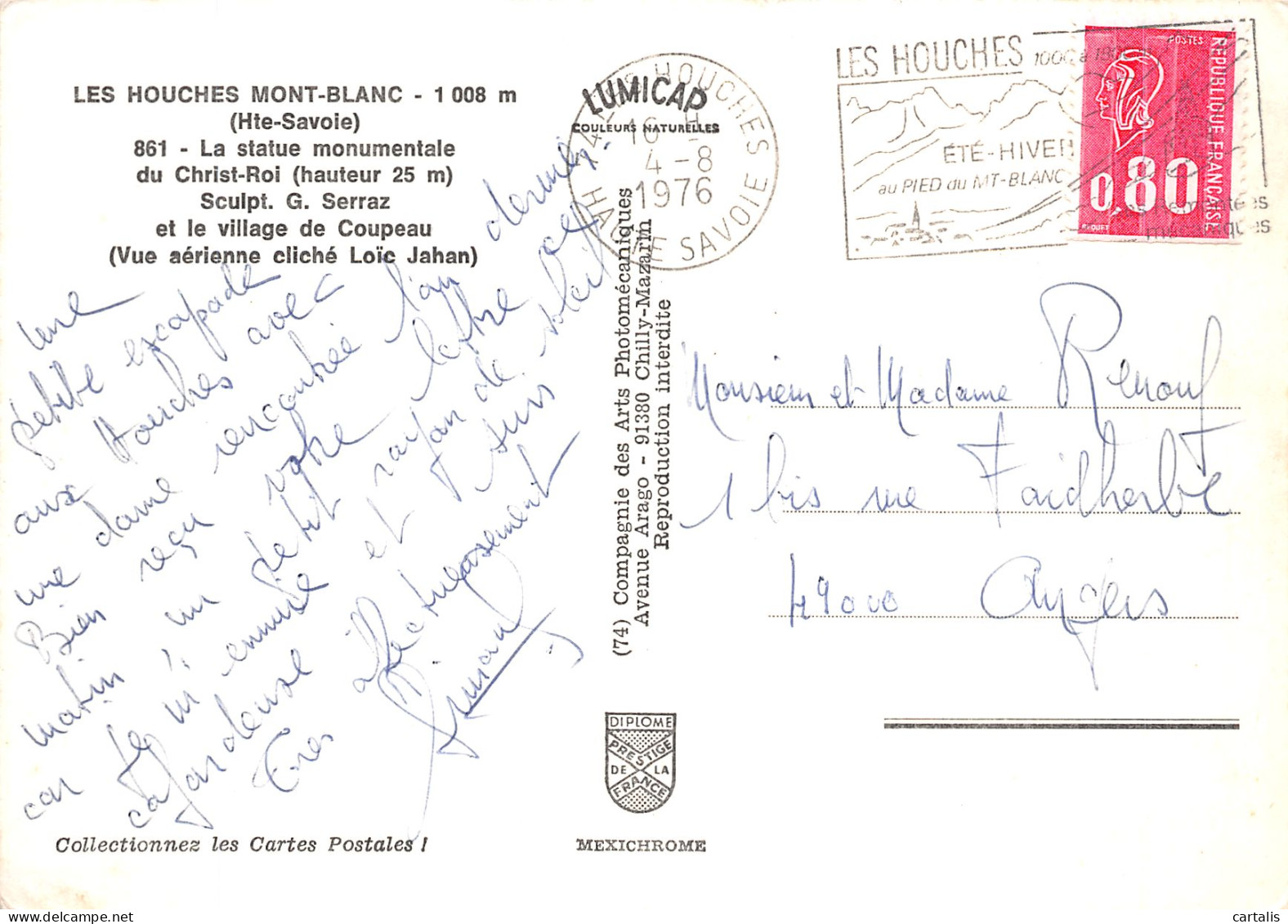 74-LES HOUCHES MONT BLANC-N° 4394-A/0397 - Les Houches