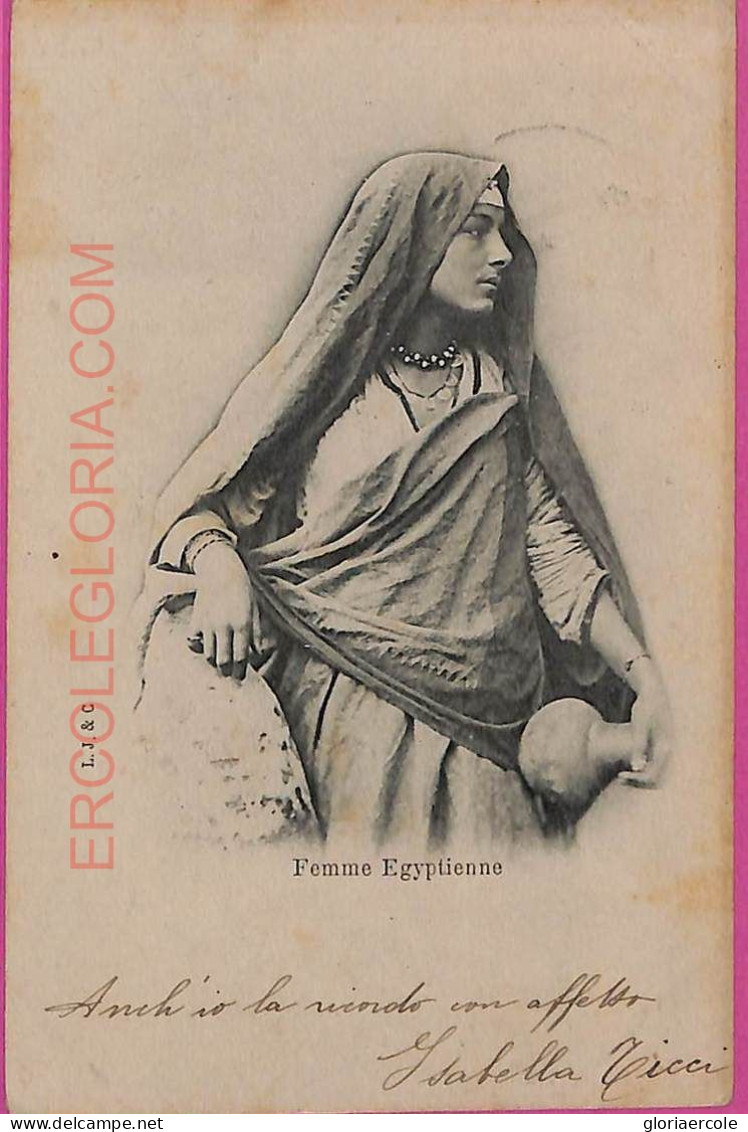 Ag2654 - EGYPT - VINTAGE POSTCARD   - Costumes - 1903 - Vestuarios