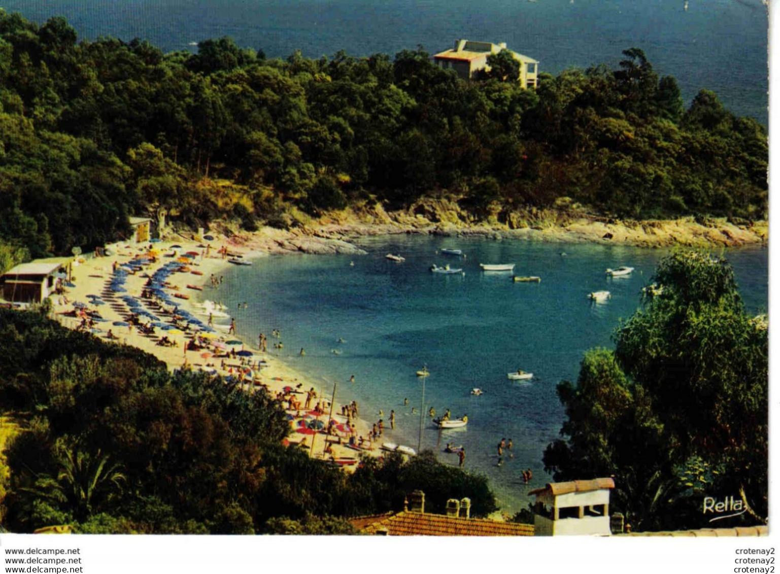 83 Les Environs Du LAVANDOU La Plage De LA FOSSETTE Baignade VOIR Flamme De Lorgues En 1975 - Le Lavandou