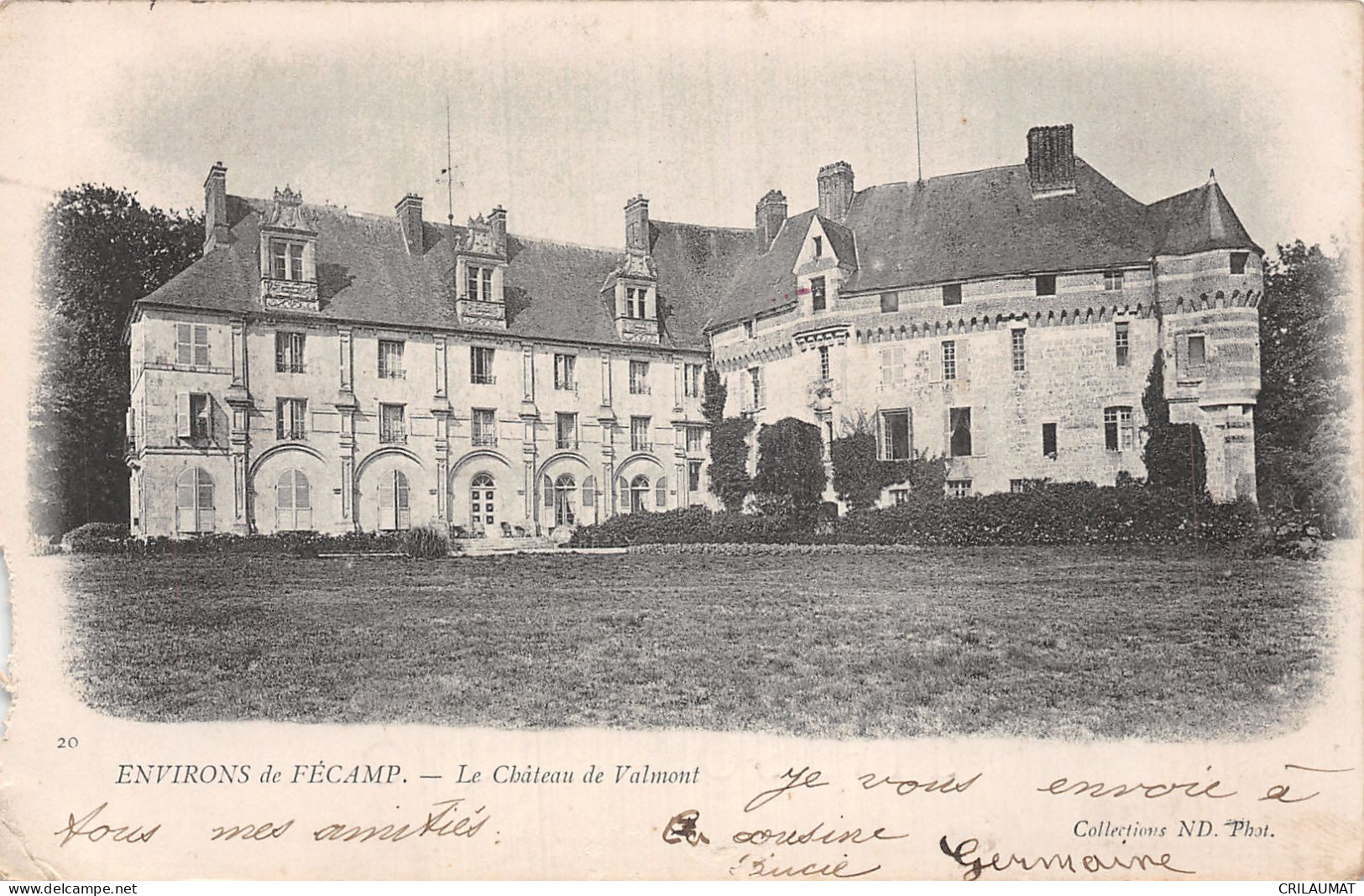 76-VALMONT LE CHATEAU-N°T5072-H/0309 - Valmont