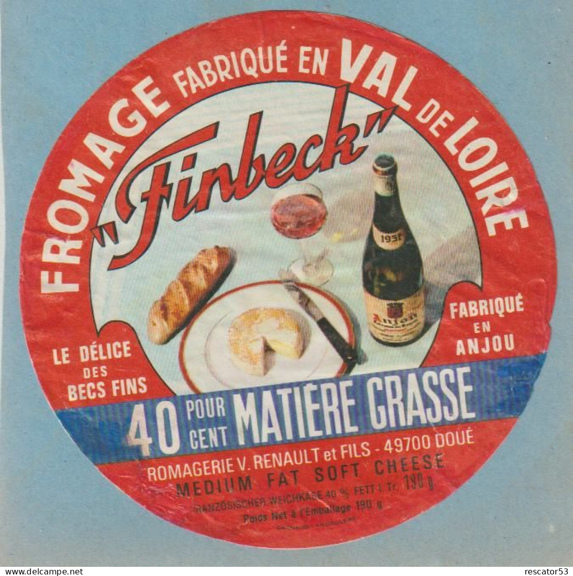 étiquette Fromage - Cheese