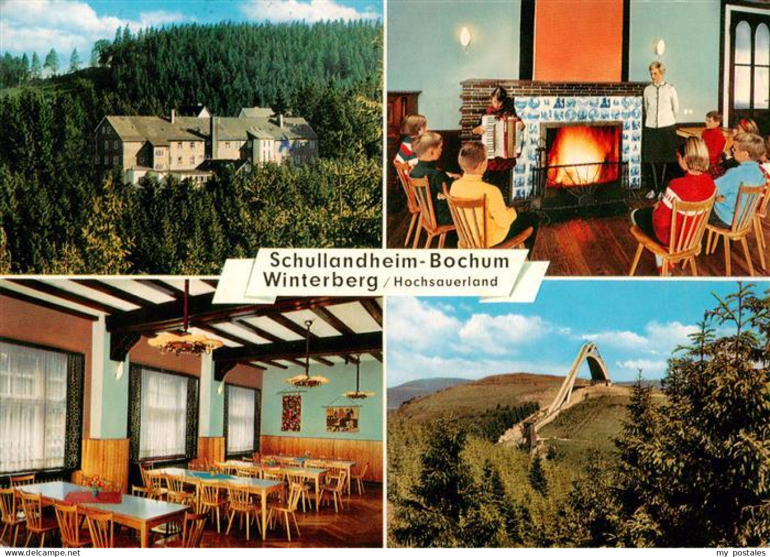 73888813 Winterberg Hochsauerland Schullandheim Bochum Kaminzimmer Speisesaal Sp - Winterberg