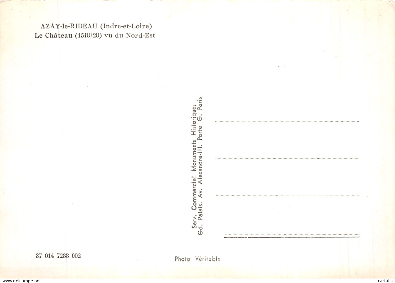 37-AZAY LE RIDEAU-N° 4395-C/0357 - Azay-le-Rideau