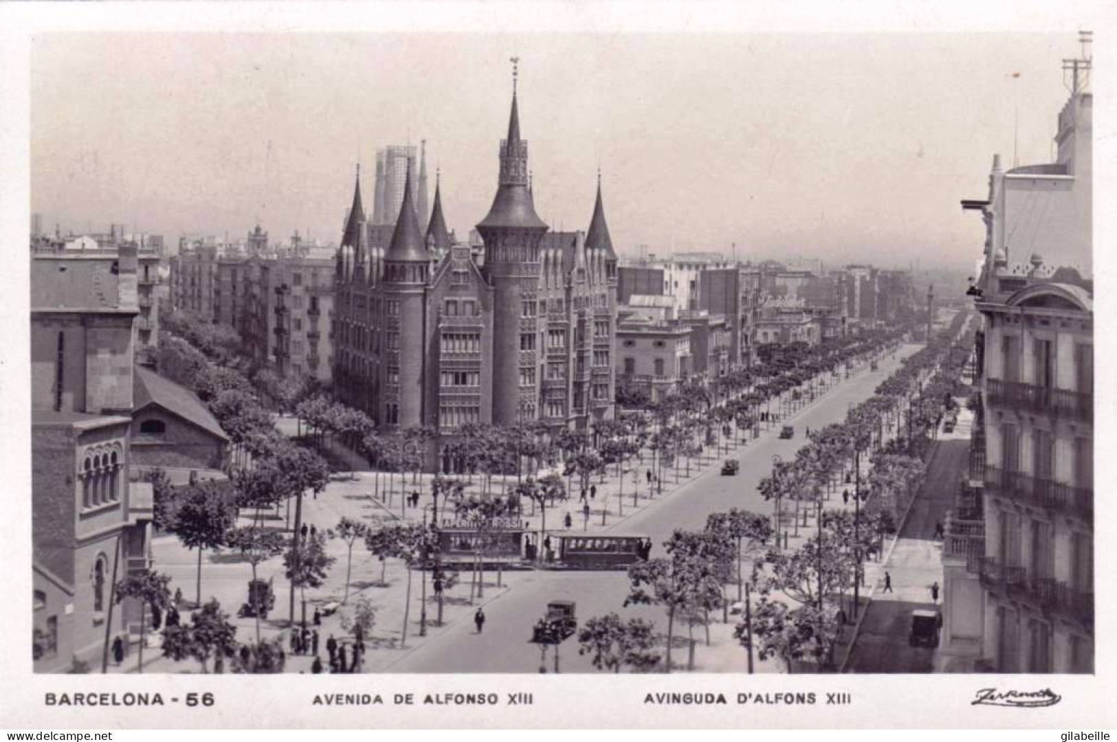 España -  BARCELONA -  Avenida De Alfoso XIII - Barcelona