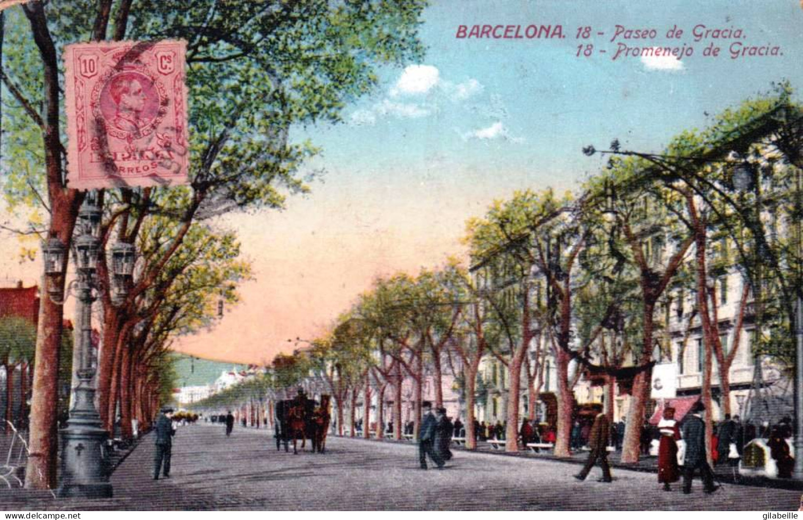 España -  BARCELONA - Paseo De Gracia - Barcelona