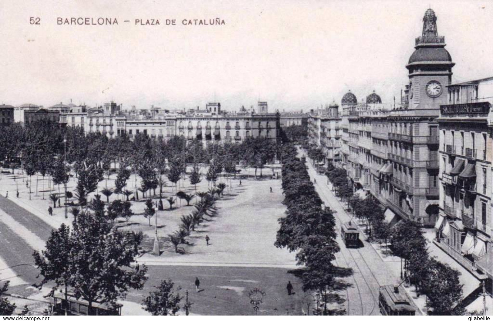 Espana  -  BARCELONA - Plaza De Cataluna - Barcelona