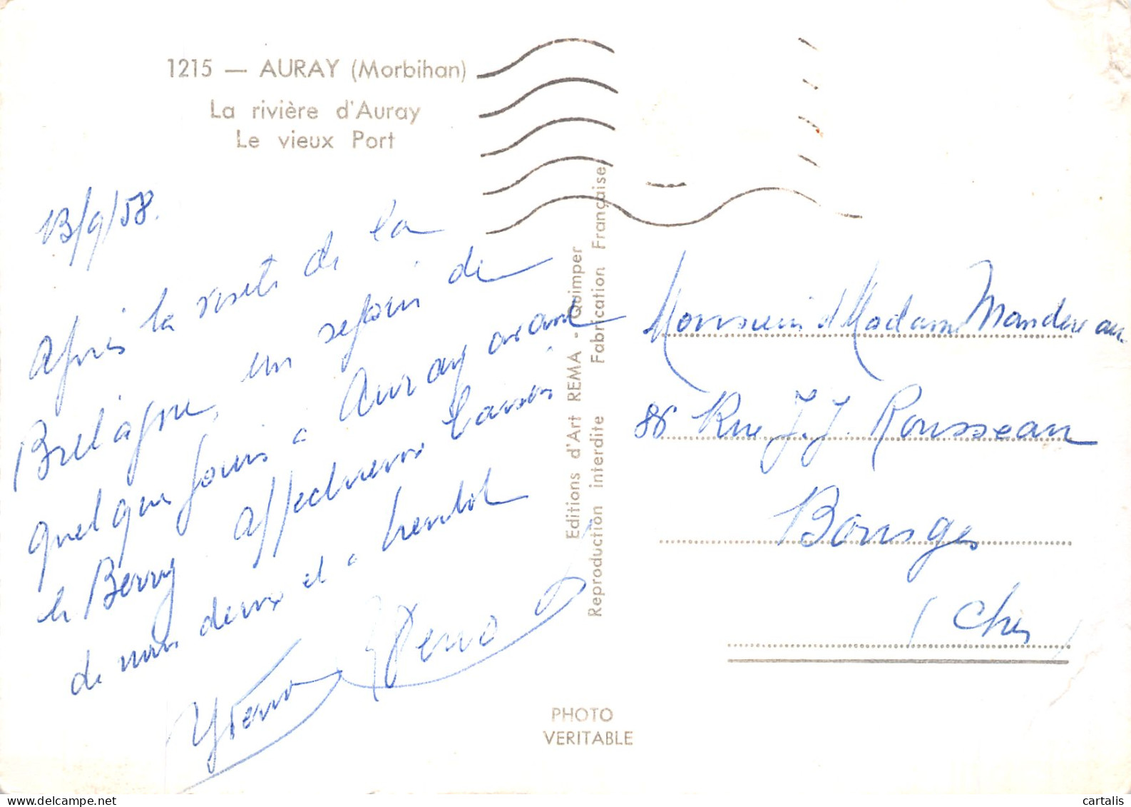 56-AURAY-N° 4395-B/0251 - Auray