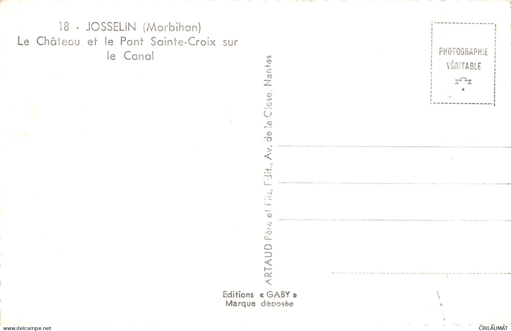 56-JOSSELIN-N°T5073-B/0139 - Josselin